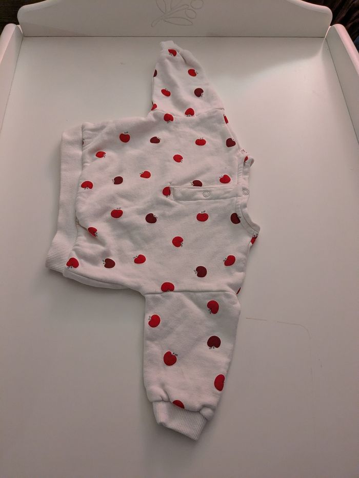 Pull blanc pomme Kiabi 9 mois neuf