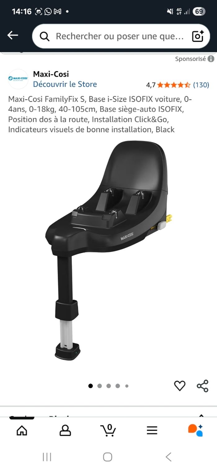 Poussette trio et sa base isofix - photo numéro 2