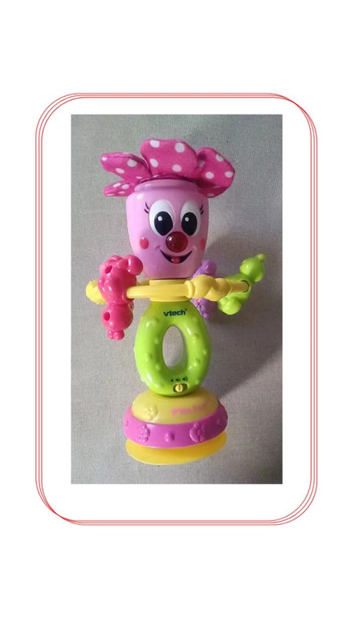 Hochet 🌺P'tite Fleur rose🌺 - Vtech baby - photo numéro 3