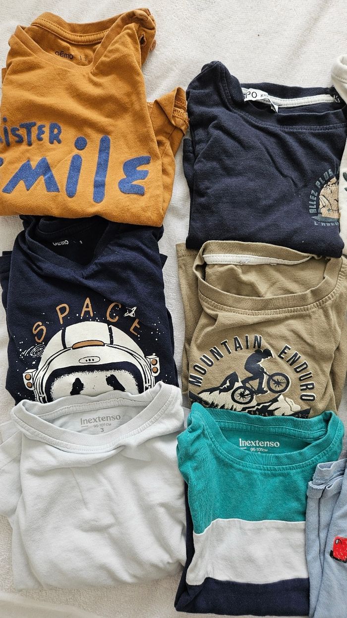 Lot t-shirt manche longue garçon