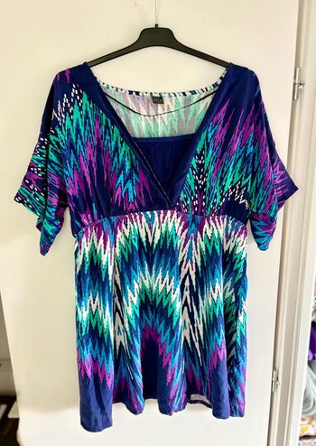 Tunique multicolore grande taille MS Mode 44