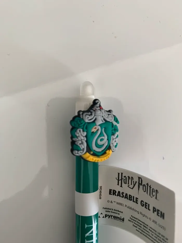 Stylo à gel effaçable Harry Potter Serpentard - photo numéro 2