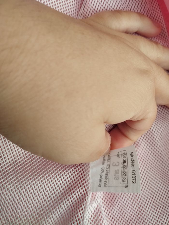 * coupe-vent à capuche rose T3A Tout simplement - photo numéro 5