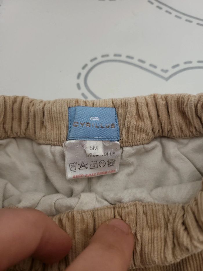 Pantalon marron claire 6M cyrillus - photo numéro 2