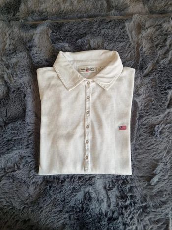 Polo manches longues Ralph Lauren crème/beige, S Femmes