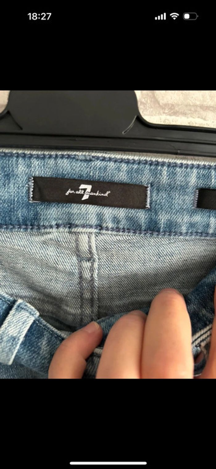 Jeans évasé 7 for all mankind taille 25 - photo numéro 3