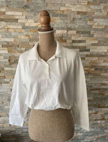 Polo blanc Zara taille S