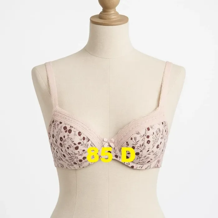 Soutien-Gorge rose motif fleur violet parme Passionata Taille 85 D