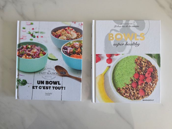 Lot de 2 livres de recette bowls - photo numéro 1