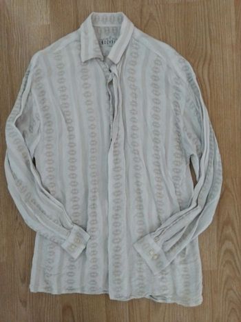 Chemise homme manche longue a motif taille s