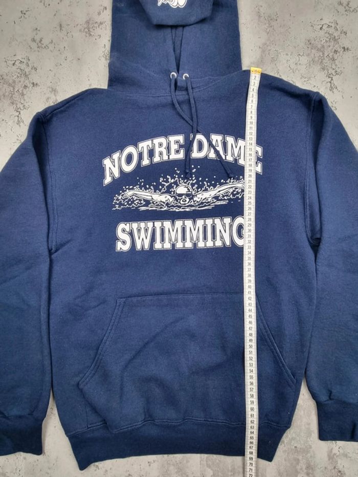 Pull capuche universitaire bleu, M Hommes - photo numéro 8