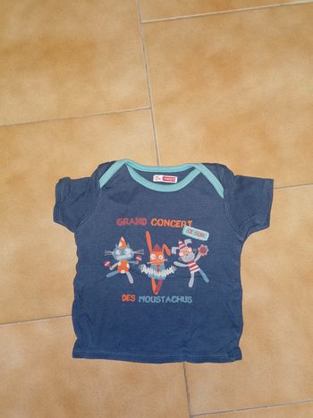 Tee shirt mc animaux 12mois