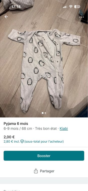 Pyjama 6 mois