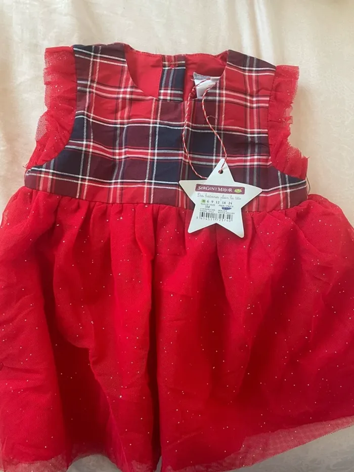 Robe fille cérémonie sergent major 3 mois