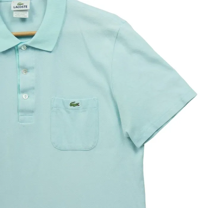 Lacoste Polo manches courtes Homme Taille L Bleu clair #Qwe1239 - photo numéro 4