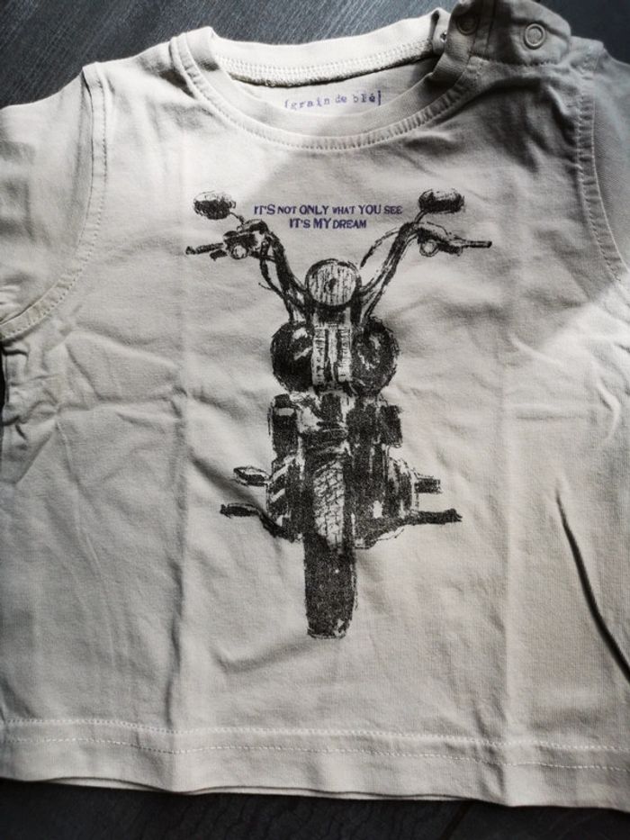 Lot 4 tee shirt MC 6 mois - photo numéro 3
