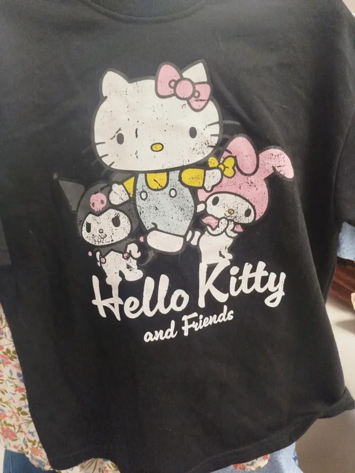 T-shirt noir imprimé Hello Kitty and Friends Primark - taille S A1435 - photo numéro 6