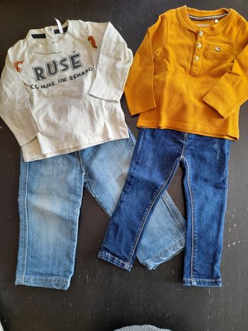 Lot 2 ensembles taille 18 mois