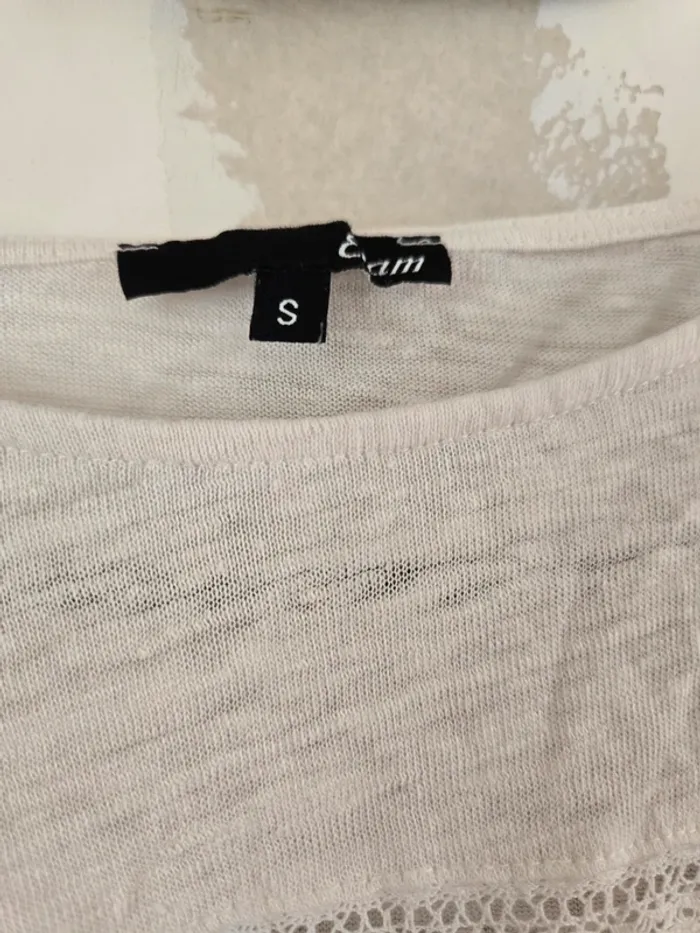 T shirt manches 3/4 etam - photo numéro 3