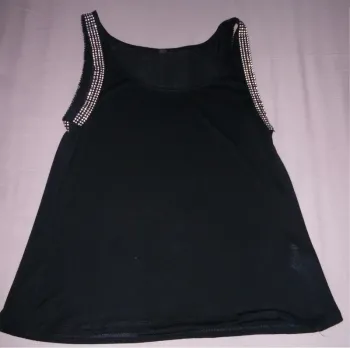haut "pimkie" noir à strass taille S neuf