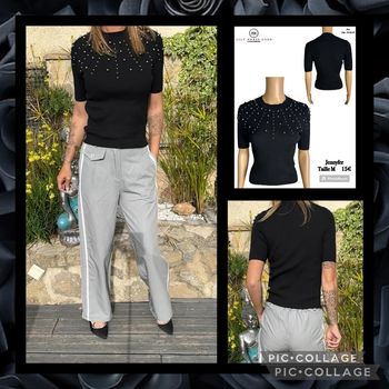 🖤 Top perlé noir chic – Jennyfer SOLDe -20%  🖤