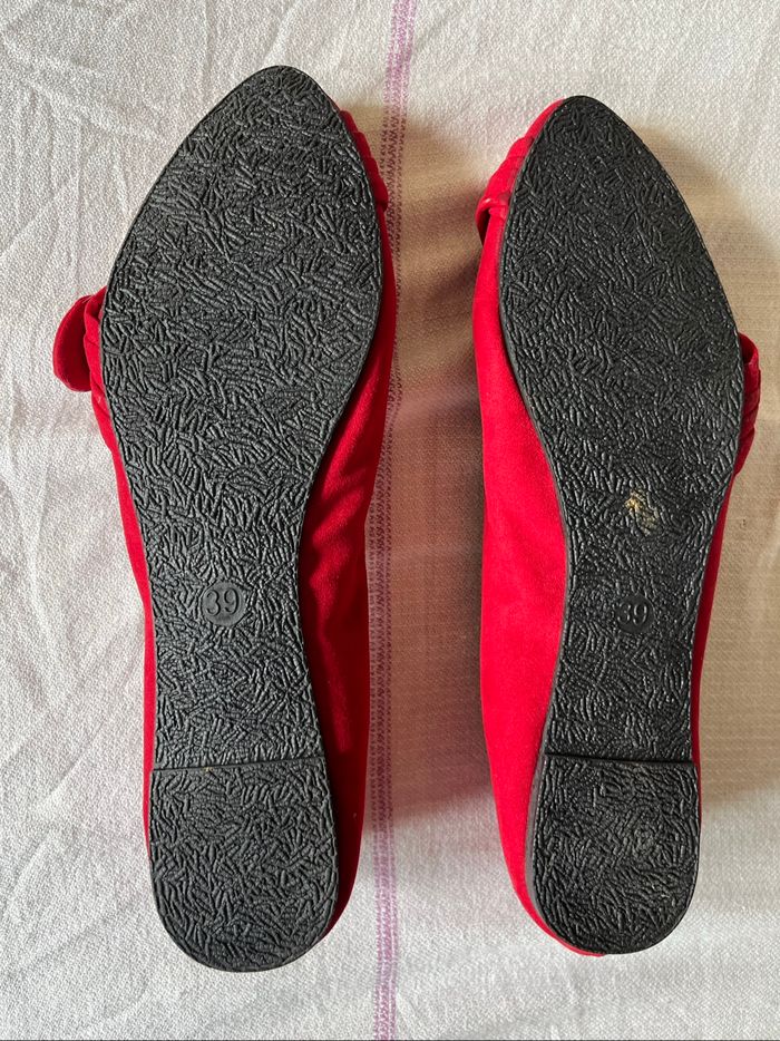 Ballerines neuves rouge 39 - photo numéro 5
