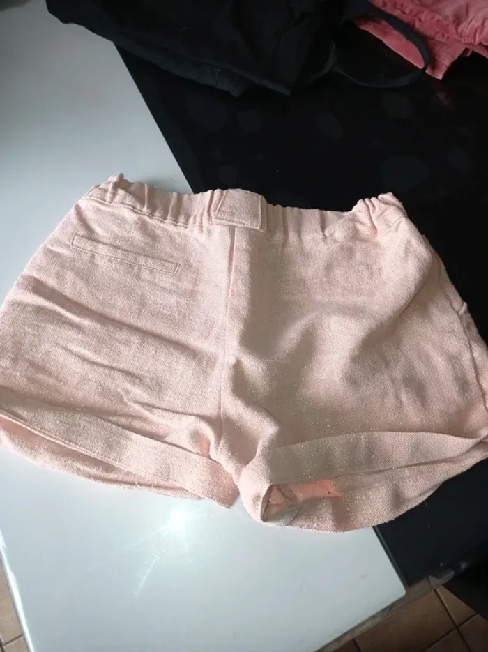 Short avec poches rose claires avec paillettes - photo numéro 5