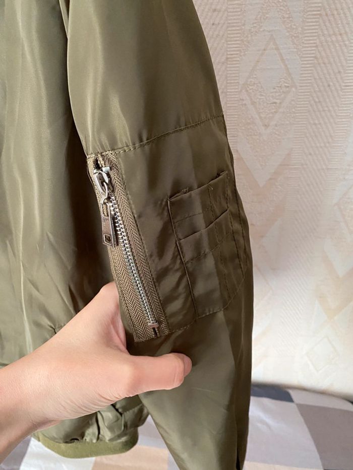 Superbe belle veste bomber  kaki E.Diva taille M - photo numéro 6