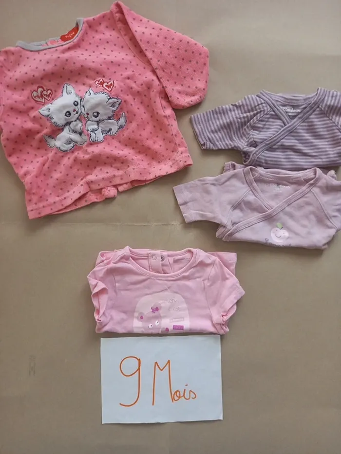 Lot 4 vêtements 9 mois (Achat=>offert)