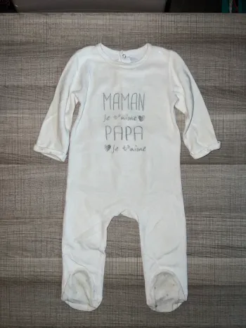 Pyjama grenouillère blanc