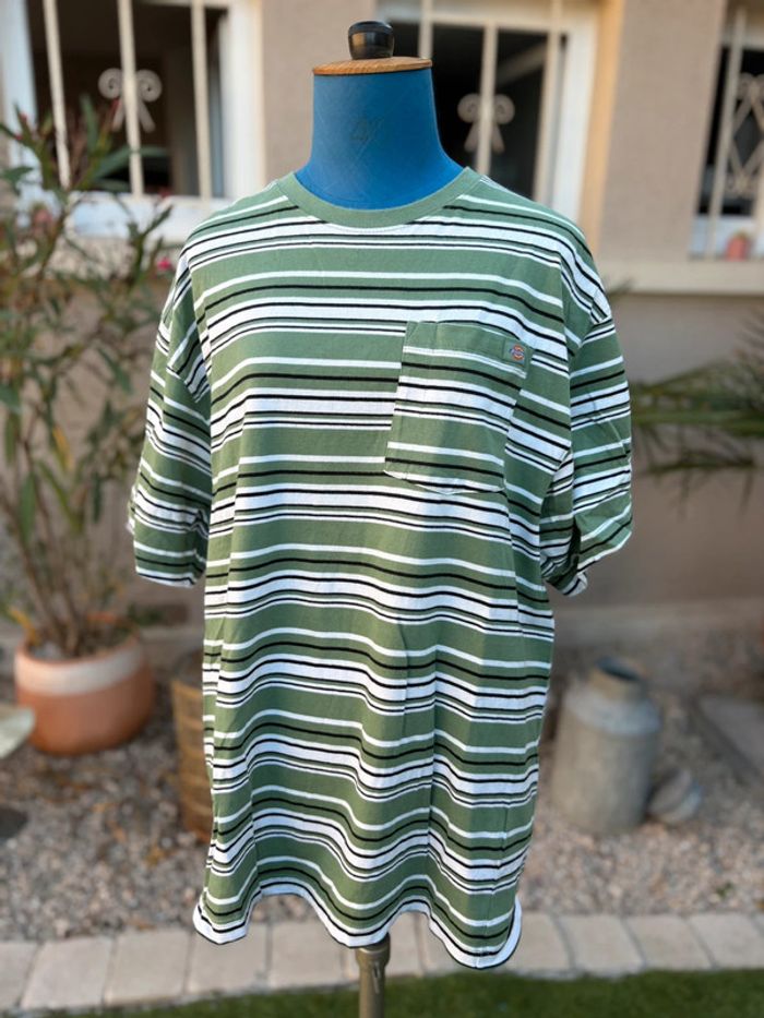 T shirt à rayures Dickies - comme neuf - taille XL/42 -