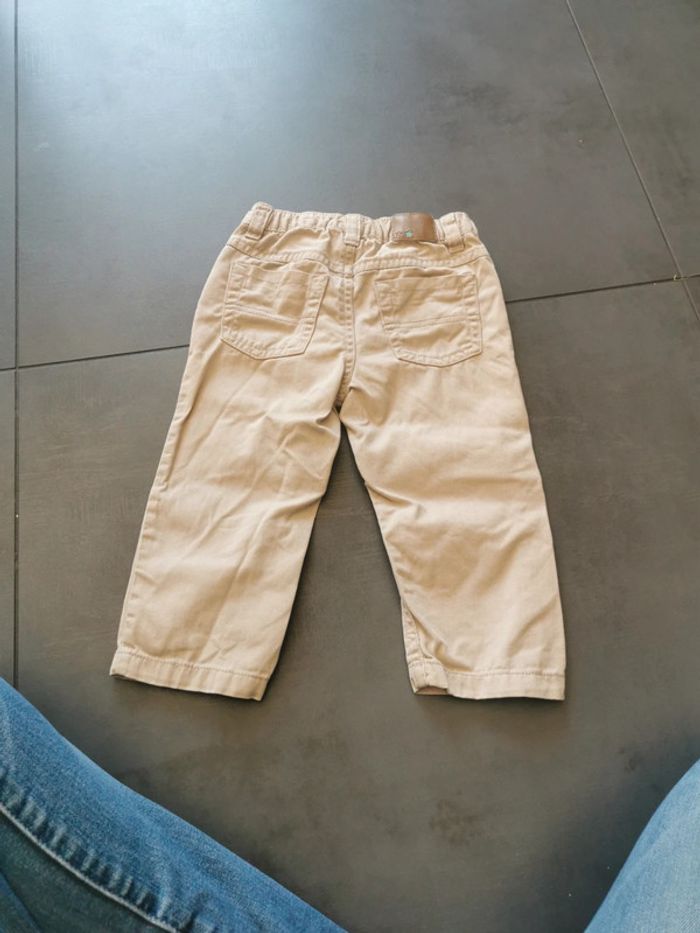 Jean beige grain de blé 18 mois - photo numéro 4