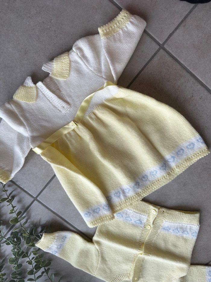 🌺 Ensemble : robe gilet en laine - photo numéro 2