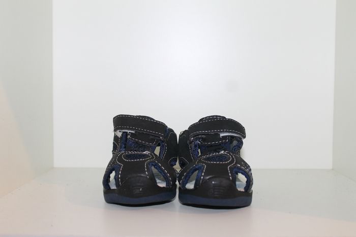 jolie sandales nus pieds noire et bleue 25 - photo numéro 2