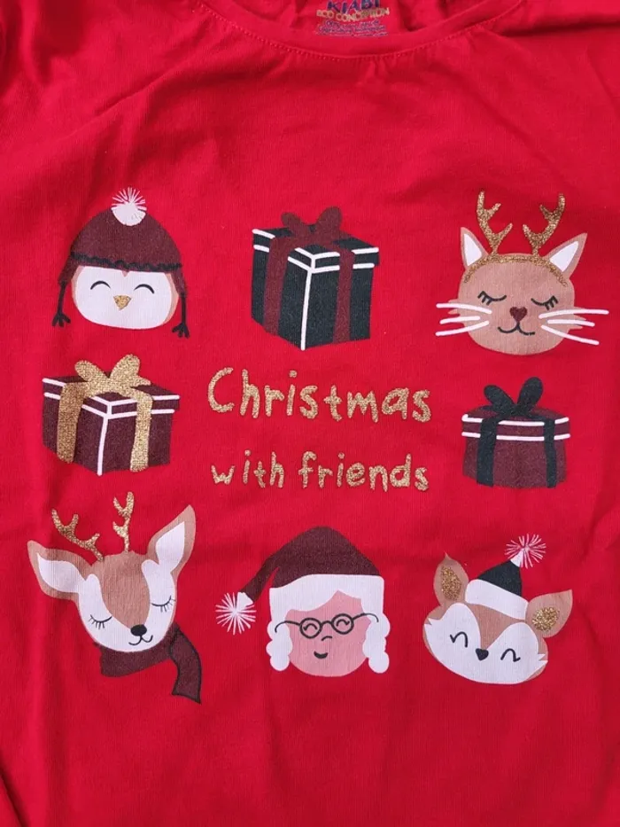 Lot 2 t-shirts manches longues Noël - photo numéro 3