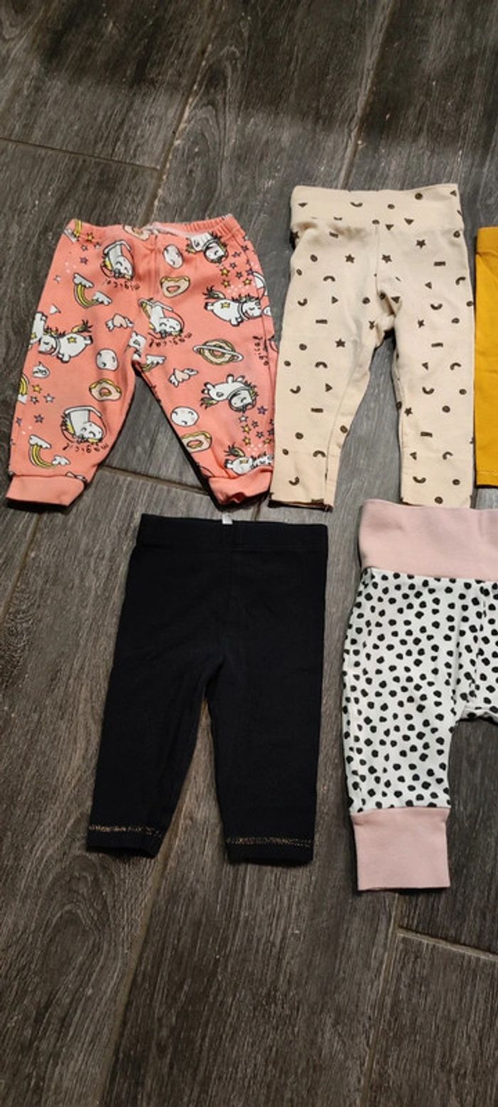 Lot 8 pantalons fille 3 mois - photo numéro 3