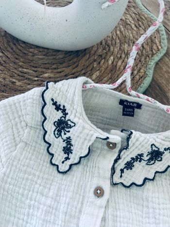 Chemisier en gaze de coton fille 3ans