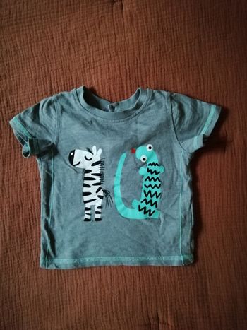 Tee shirt manches courtes 12 mois