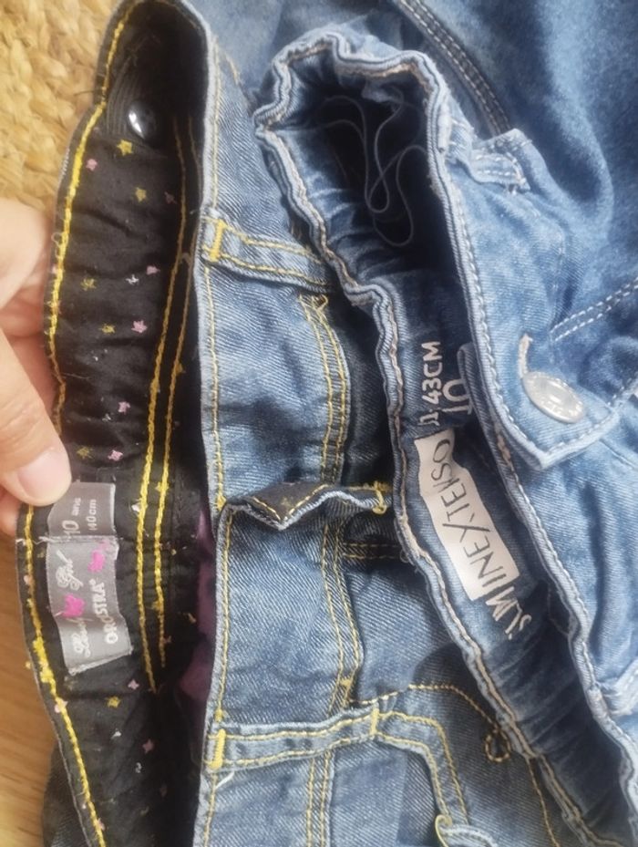 Lot 2 jeans hiver doublés 10ans - photo numéro 3