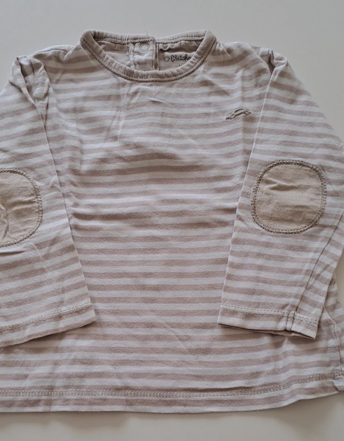 Lot de 4 tee-shirts manches longues Kiabi 12 mois - photo numéro 4