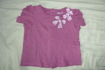 T-shirt fantaisie fille Vertbaudet, taille 9 MOIS