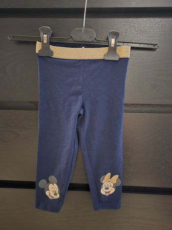 legging bleu marine Mickey Minnie Disney