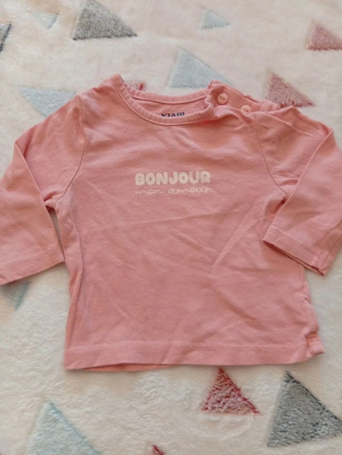 T-shirt Bonjour mon amour - photo numéro 2