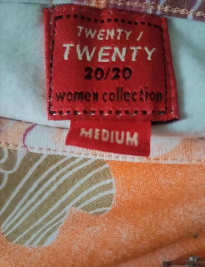 T-shirt multicolore perles et sequins Twenty Twenty Taille M Neuf - photo numéro 5