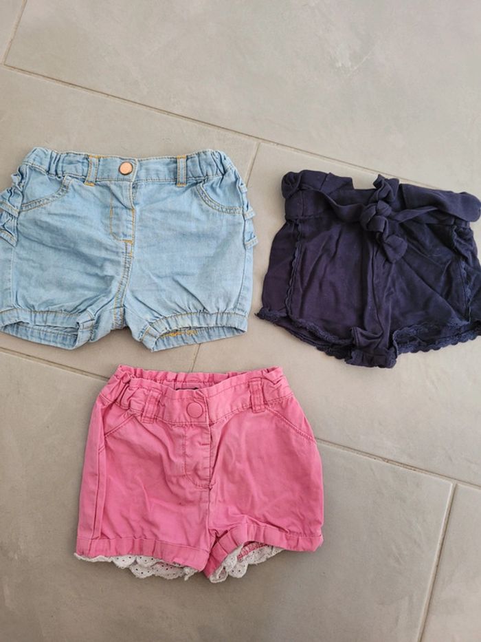 Lot de shorts 9 mois kiabi