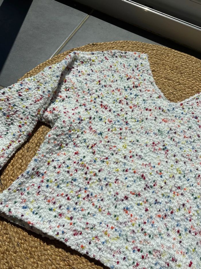 Pull col V coloré - photo numéro 3