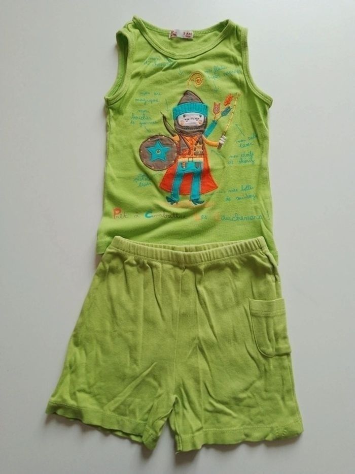 Pyjama deux pièces garçon 3 ans DPAM - photo numéro 4