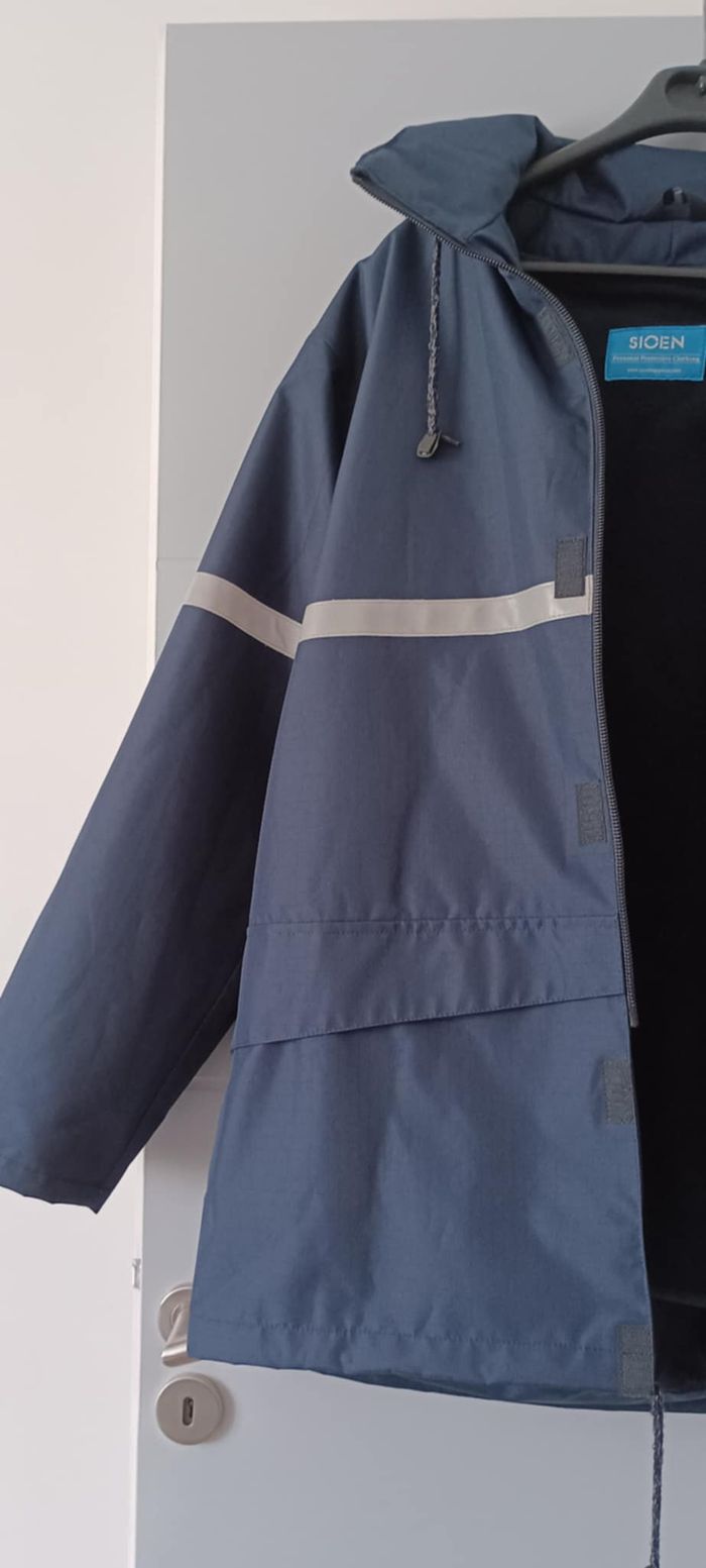 Parka de travail marine imperméable, ignifugé et antistatique SIOEN Taille L - photo numéro 6