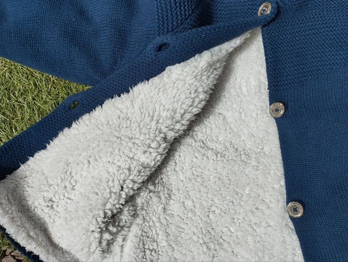 Belle petite veste tricot fourrure - photo numéro 4