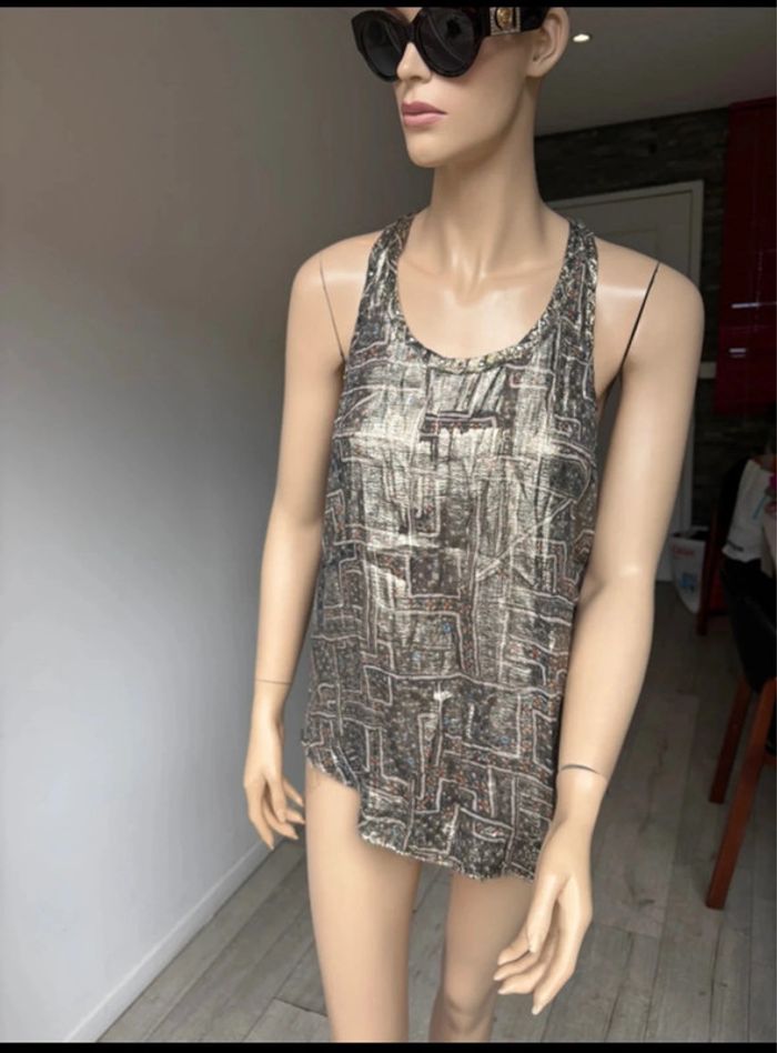 Top Isabel marant For H&M Débardeur métallique Métallisé - photo numéro 6